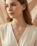 Rotating Flower Necklace